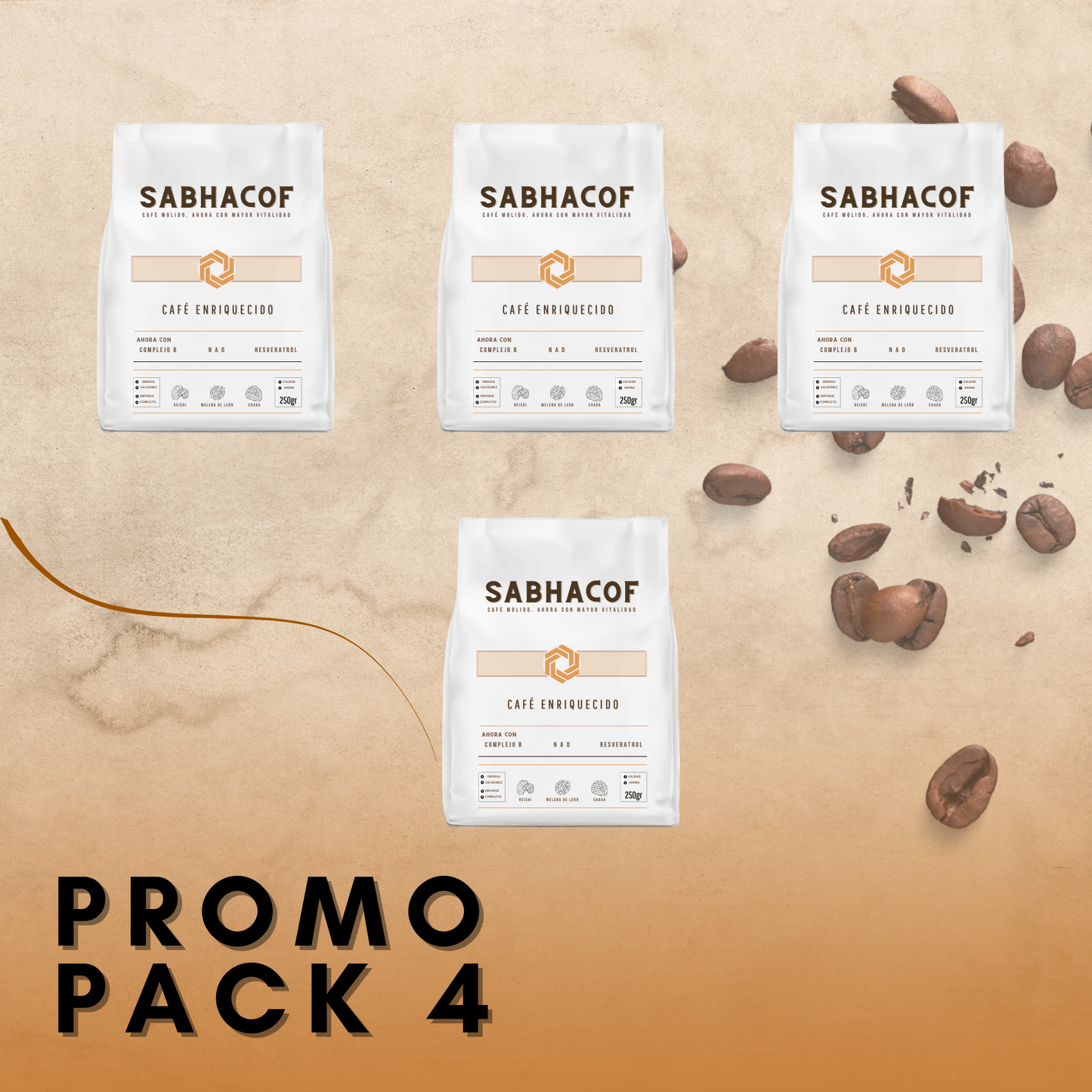 PROMO PACK 4 - Café enriquecido