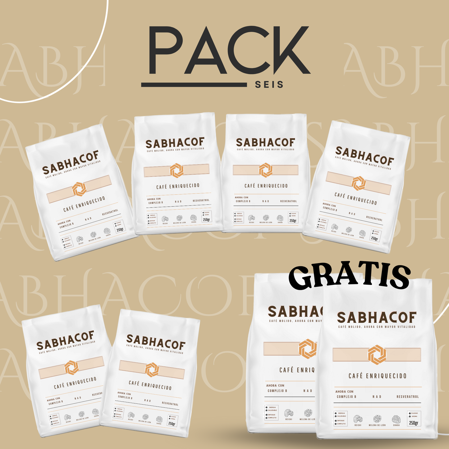 PROMO pack 6 - café enriquecido