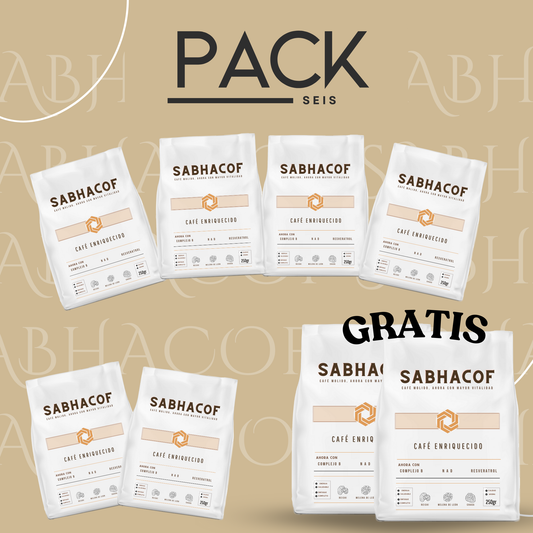 PROMO pack 6 - café enriquecido