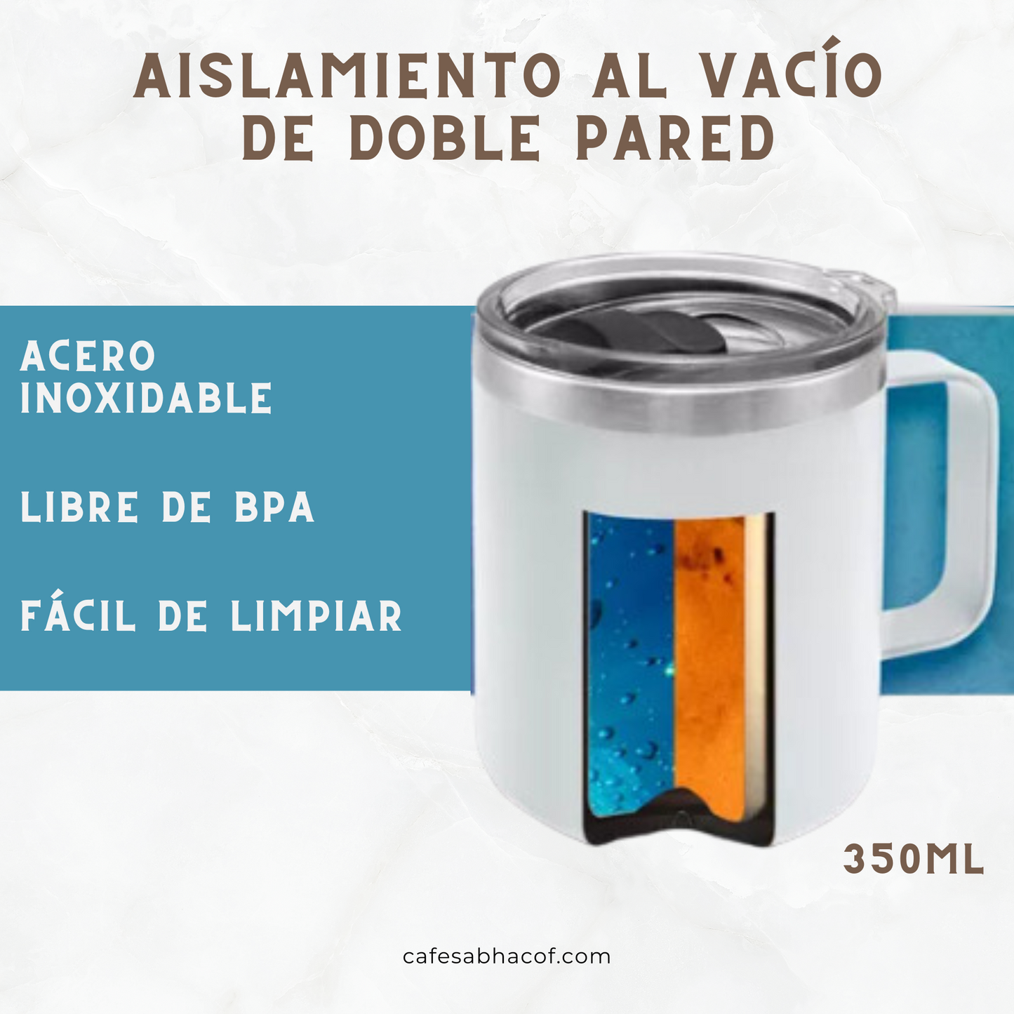 Taza térmica acero inoxidable